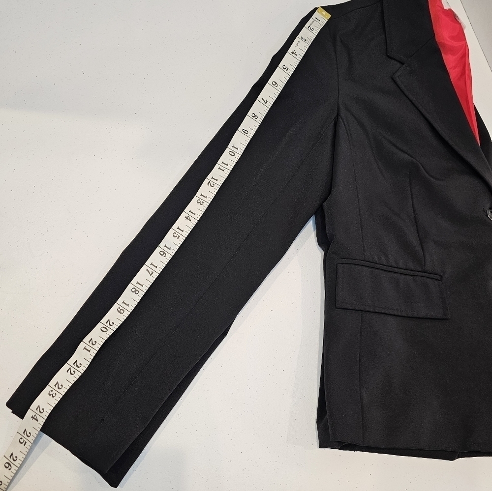 Isaac Mizrahi Blazer Women's Size Medium Black - Picture 5 of 7